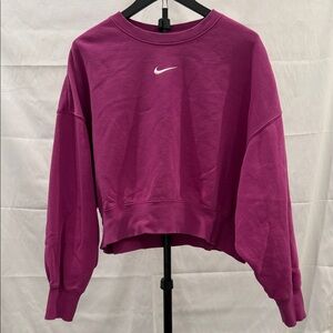 Nike Women's Magenta Crewneck Sweatshirt